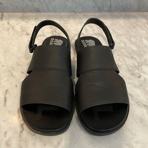 Sorel Women’s Black Ella II Slingback Sandal Size 9
